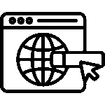 Off-page SEO icon representing backlinks and authority building