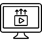 Social media marketing icon for business growth and engagement